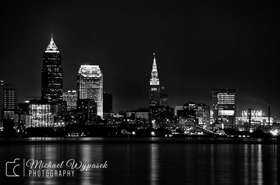 Cleveland, Black and White, B&W, City, Terminal Tower